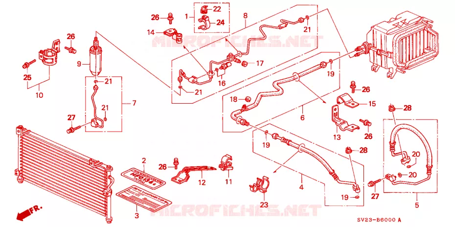 HOSES/PIPES Honda  ACCORD COUPE 1997 SPECIAL EDITION 4 speed automatic 