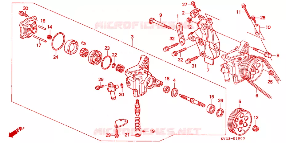 P.S. PUMP Honda  ACCORD COUPE 1994 DX 4 speed automatic 