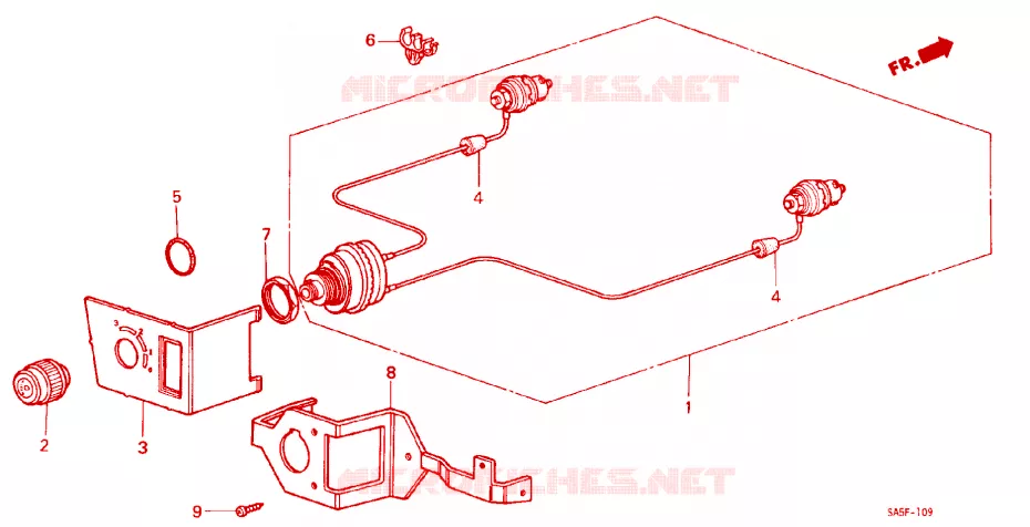 HEADLIGHT ADJUSTER Honda  ACCORD 1983 EX 3 speed automatic 