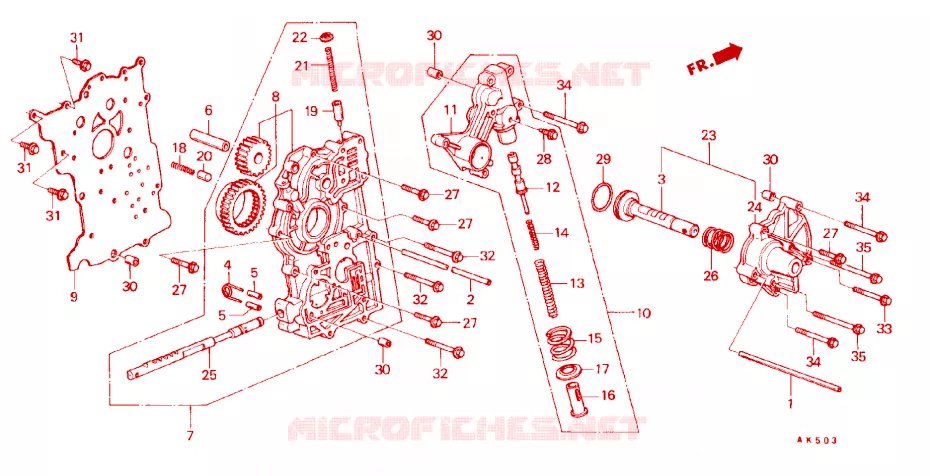 MAIN VALVE Honda  ACCORD 1982 EX 3 speed automatic 