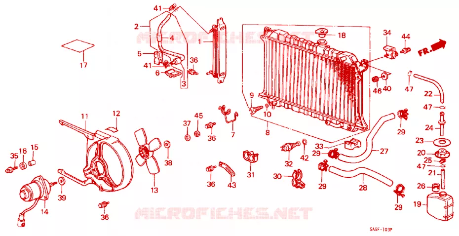 RADIATOR Honda  ACCORD 1982 STD 3 speed automatic 