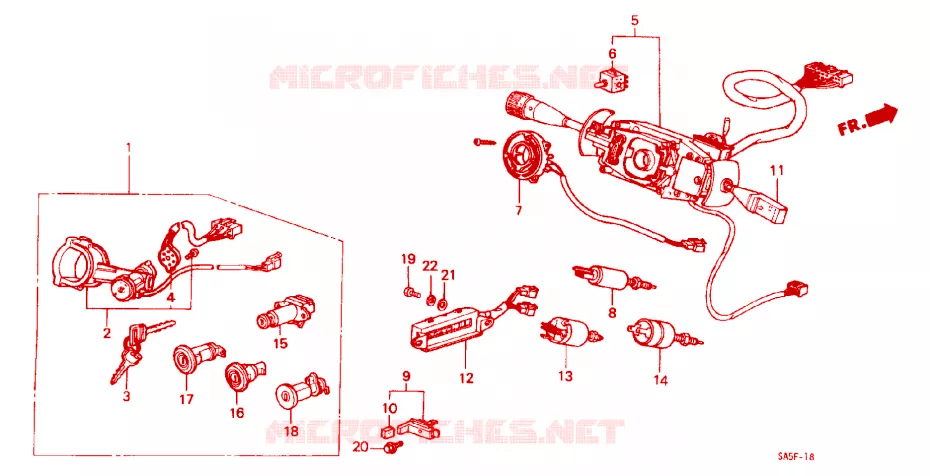 SWITCH (2) Honda  ACCORD 1983 EX 5 speed manual 