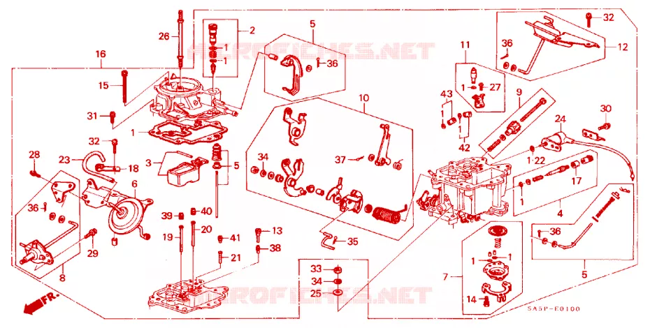 CARBURETOR Honda  ACCORD 1982 GL 3 speed automatic 