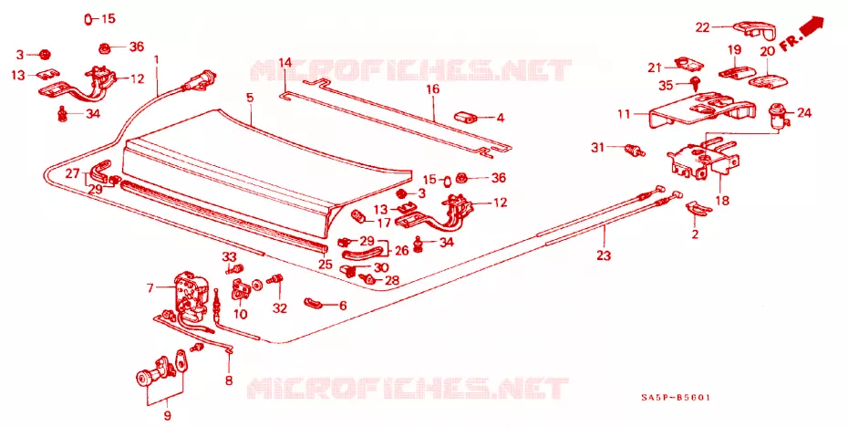 TRUNK LID Honda  ACCORD 1982 GL 3 speed automatic 