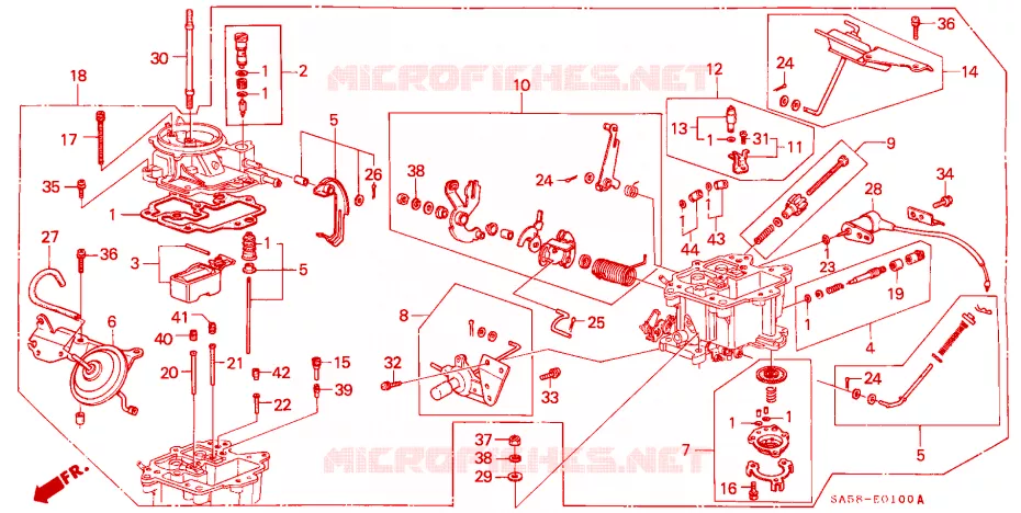 CARBURETOR Honda  ACCORD 1984 STD 4 speed automatic 